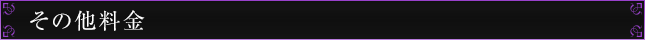 その他料金